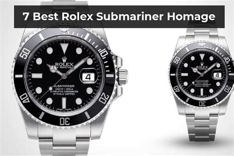 best rolex sub homage|rolex submariner tribute watch.